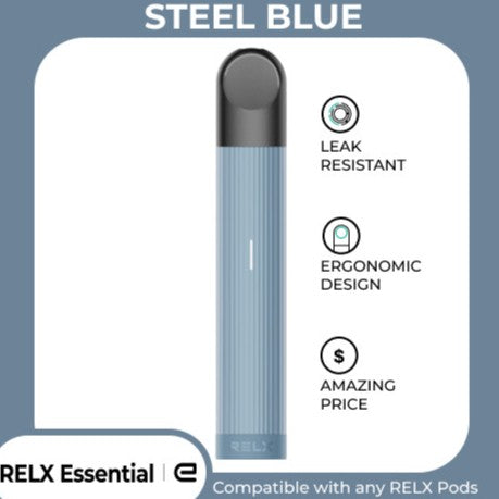 OFFICIAL RELX Essential Device - Blue Pods Vape Mini Pod Biru