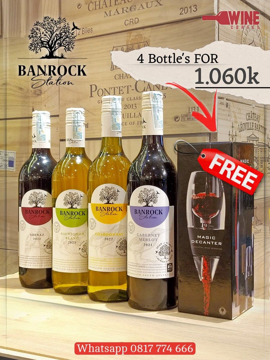 Banrock Station Wine 4 Botol PROMO Free Magic Decanter AUSTRALIA