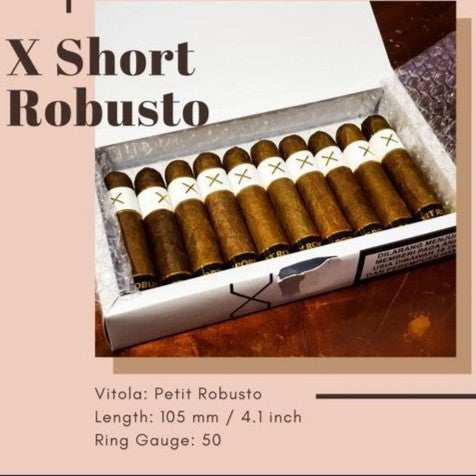 INDONESIAN CIGAR X Short Robusto Cerutu Pendek Premium CERUTU