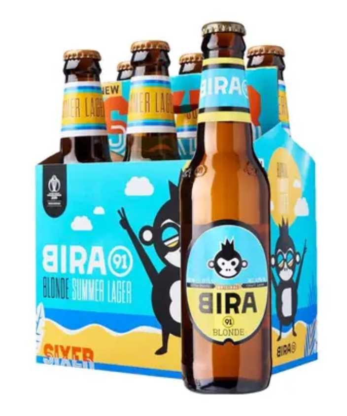 Beer BIR Bira 91 Lager Pint 330ml X6 Bottle Pack INDIA