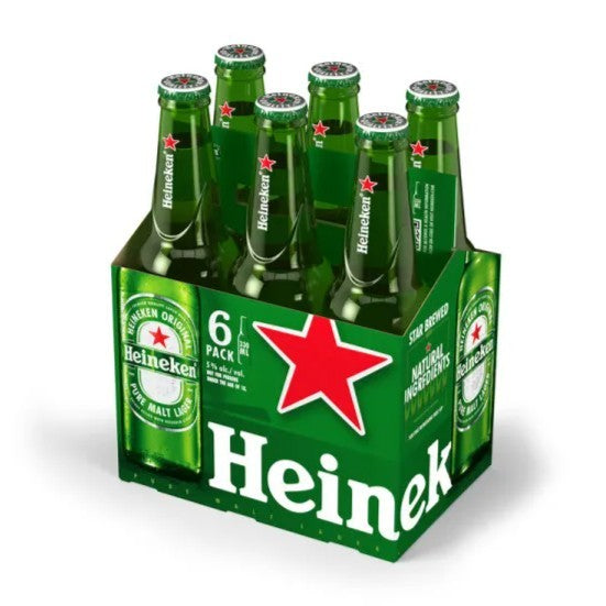 1 DUS BIR Beer Heineken Bottle 330 ml Botol Kaca x24 Botol / Ctn NETHERLANDS