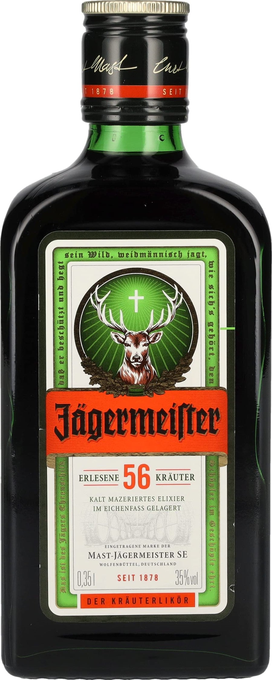 LIQUOR Jagermeister Liquor Jaggermeister Original 350mL Small Jagger UK