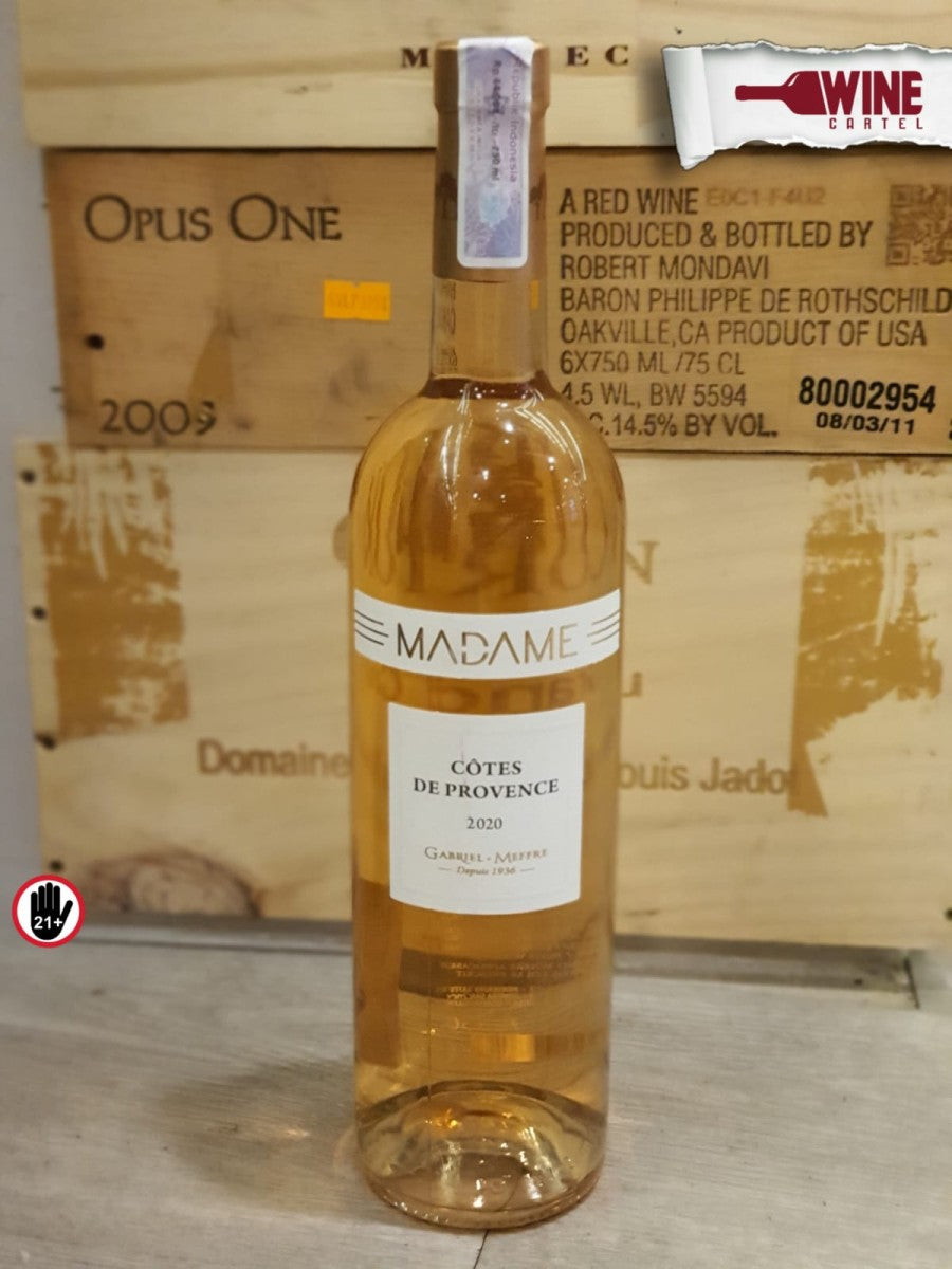 WHITE WINE Gabriel Meffre Madame Cotes de Provence Rose 750ML FRANCE