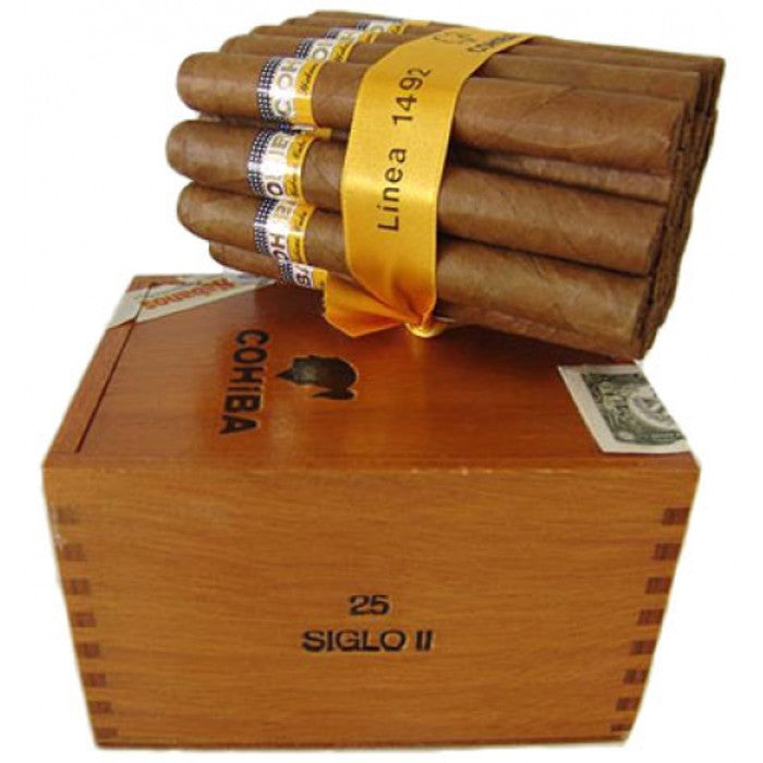 Cohiba Siglo II (Box-25) Cuban Cigar / Rokok Cerutu - Bonus Cutter