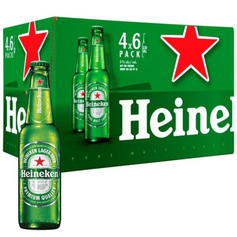 1 DUS BIR Beer Heineken Bottle 330 ml Botol Kaca x24 Botol / Ctn NETHERLANDS