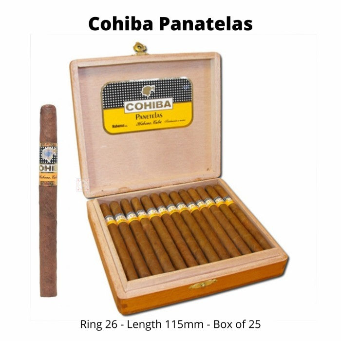 CIGAR Cohiba Panatelas [ Box of 25 Sticks ] Cuba Cigar Cerutu