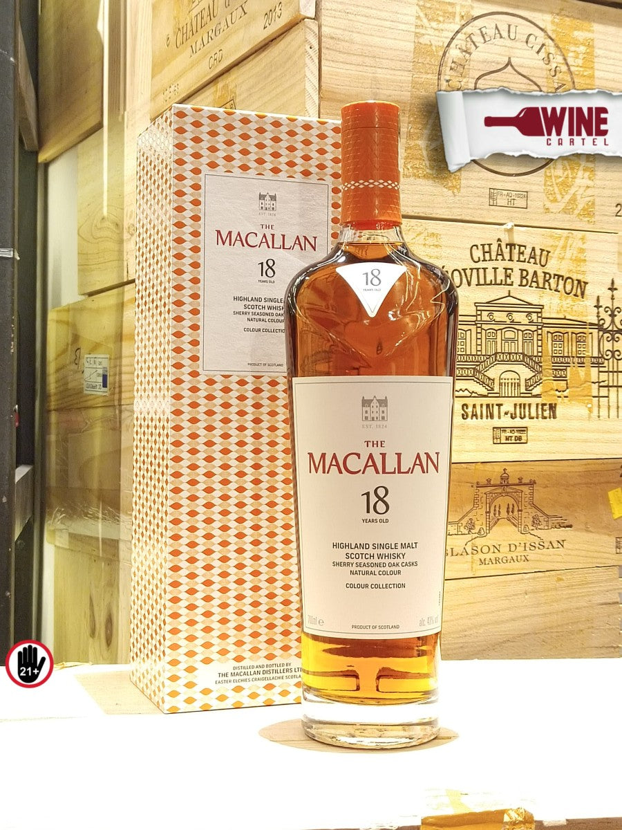 WHISKY Macallan 18 Colour Collection Single Malt Sherry Seasoned 700mL SCOTLAND