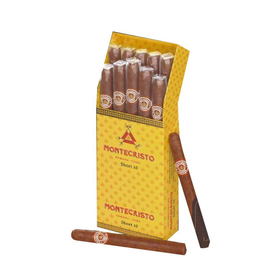 CIGAR Montecristo Short [ Box of 10 Sticks ] Cuba Cerutu