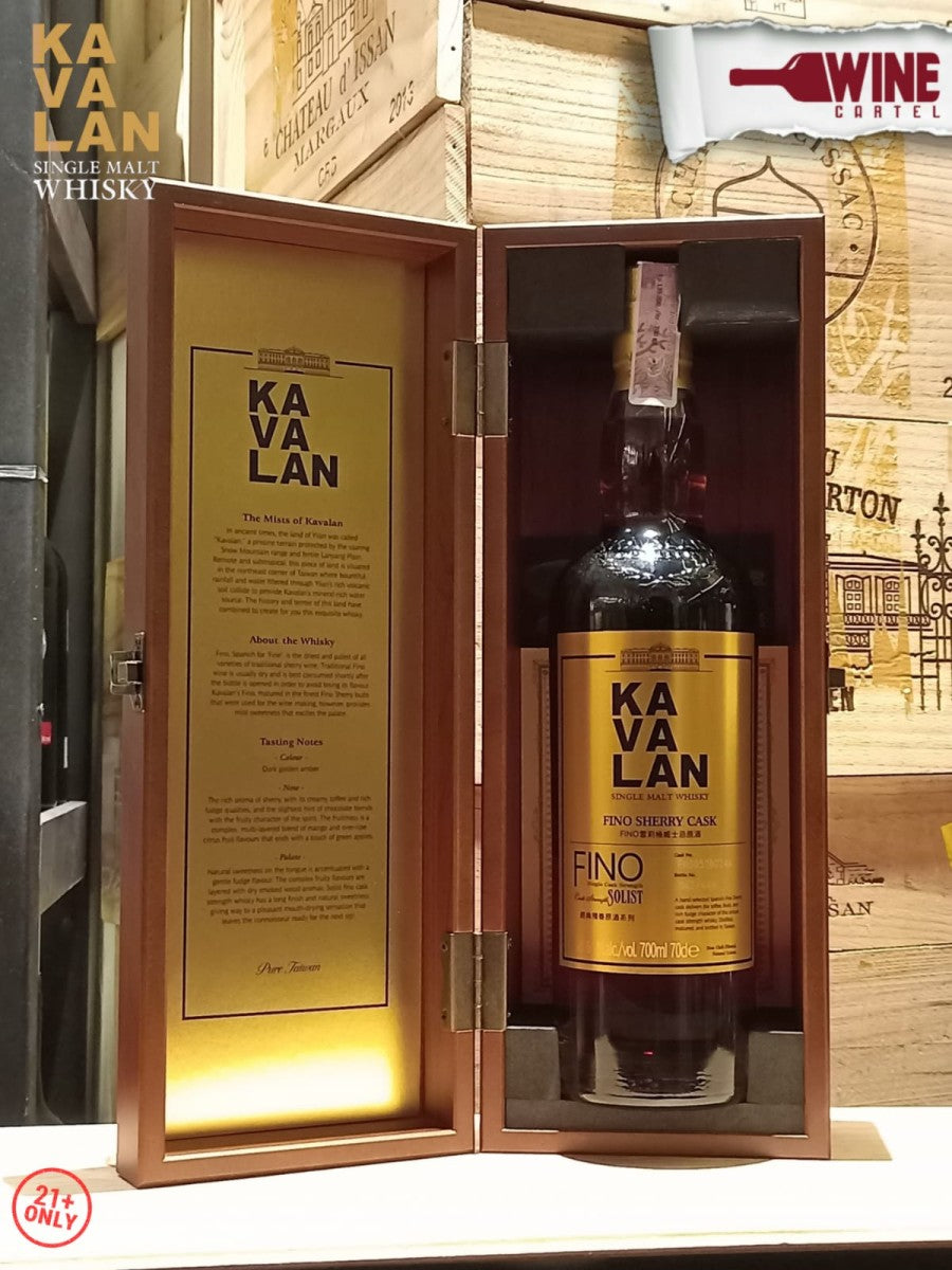 WHISKY Kavalan Solist Fino Sherry Cask Single Malt Whisky 700mL TAIWAN