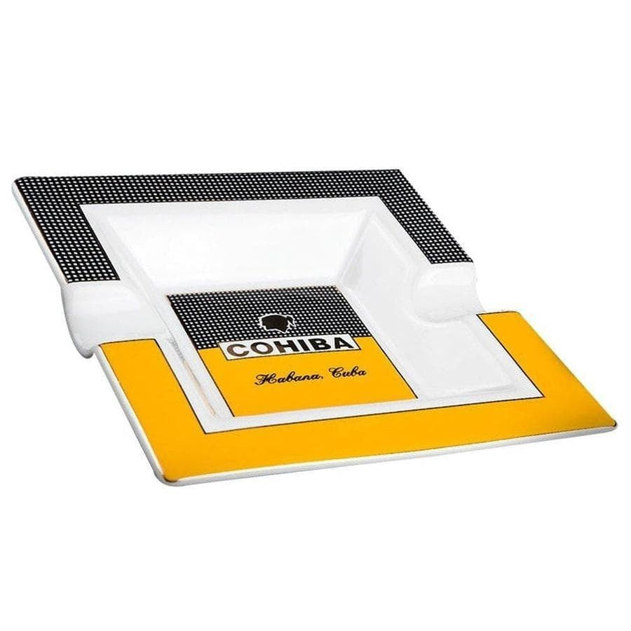 Square Cohiba Ceramic Cigar Ashtray - Asbak Cerutu