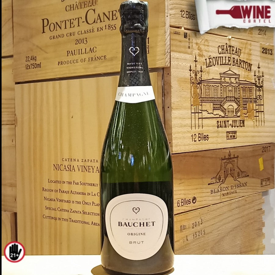 CHAMPAGNE Bauchet Origine Brut Champagne  750mL FRANCE