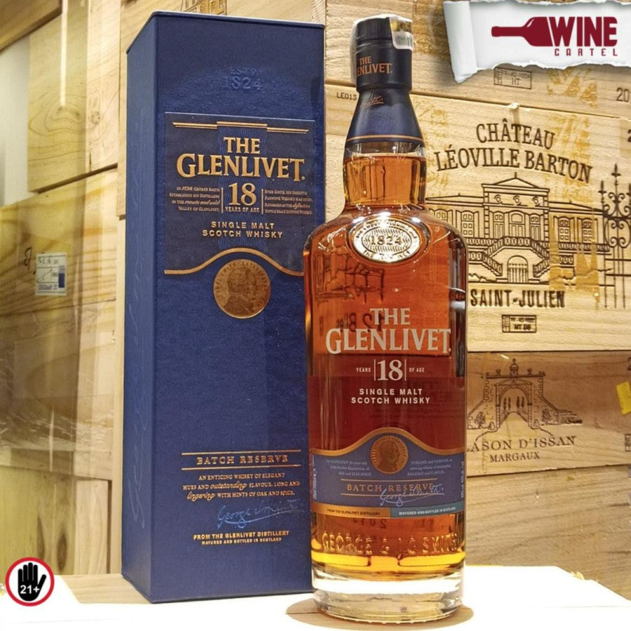 WHISKY Glenlivet 18 YO Years Old Single Malt Scotch Whiskey Limited SCOTLAND