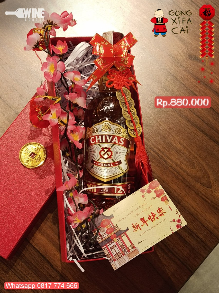 HAMPERS IMLEK CNY Set Box WHISKY Chivas Regal 12 YO SCOTLAND