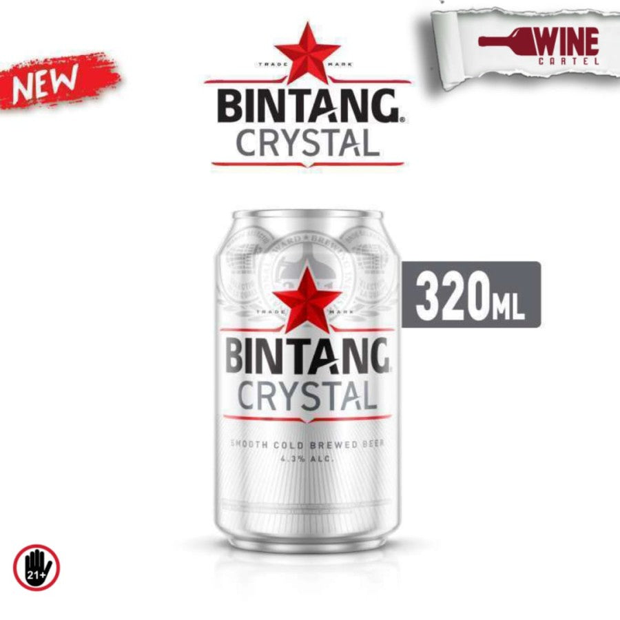 BIR Bintang Crystal Can Beer Kaleng 320 mL INDONESIA