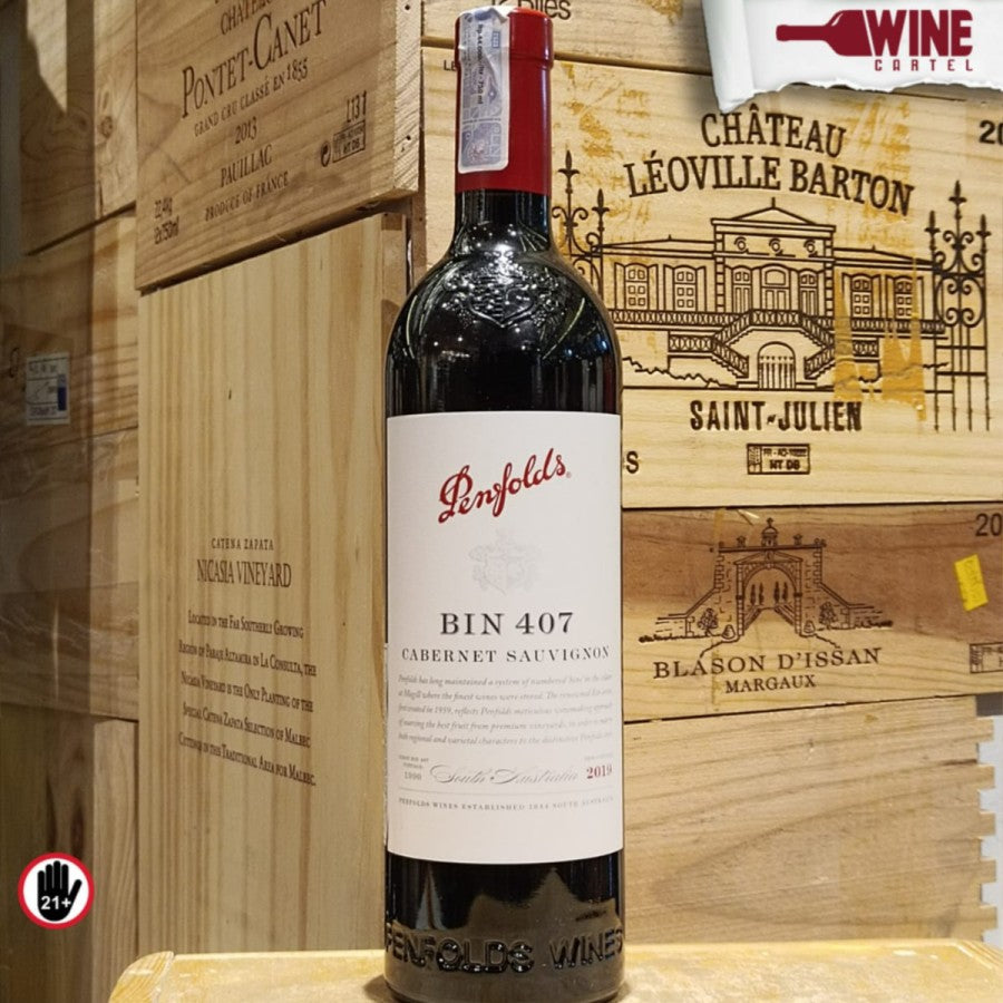 RED WINE Penfolds Bin 407 Cabernet Sauvignon Wine 750mL AUSTRALIA