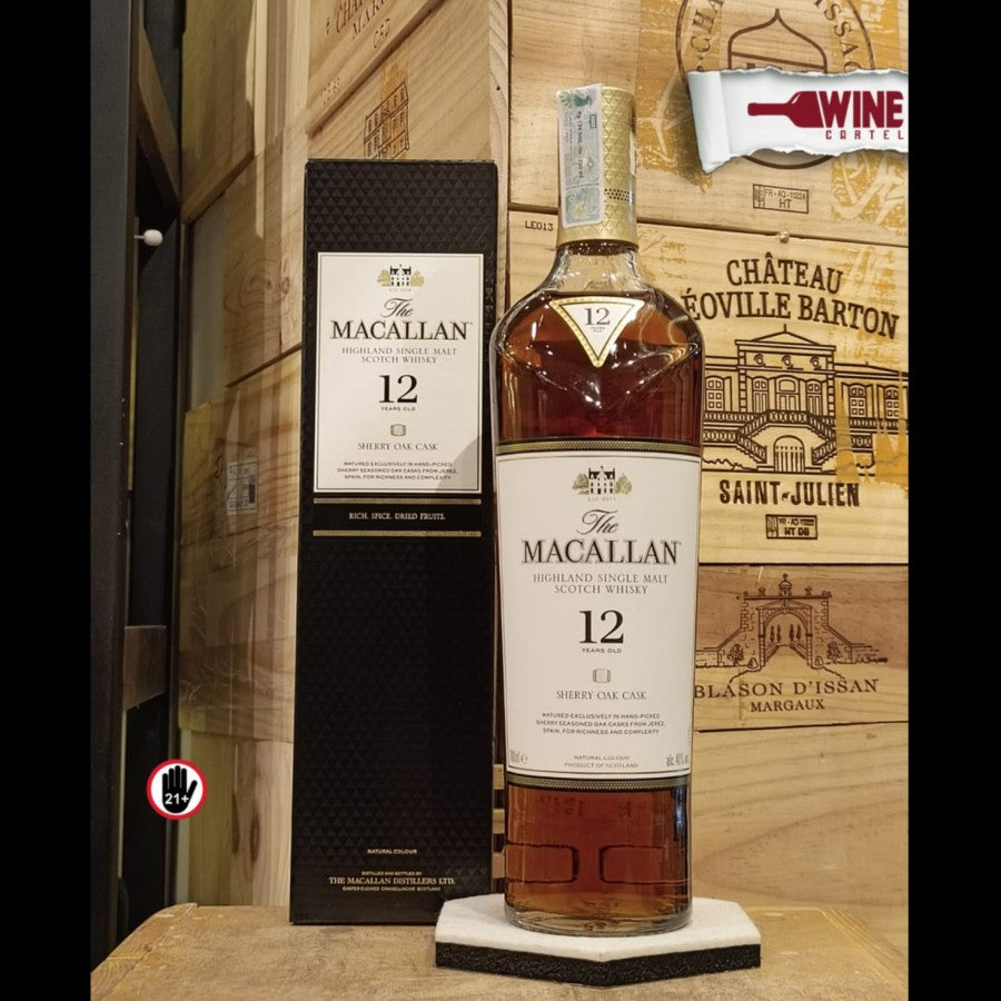 WHISKY The Macallan 12 YO Sherry Oak - Highland Single Malt Whisky