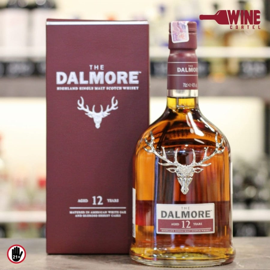 WHISKY The Dalmore 12 years Old 700ml Single Malt Scotch Whiskey SCOTLAND