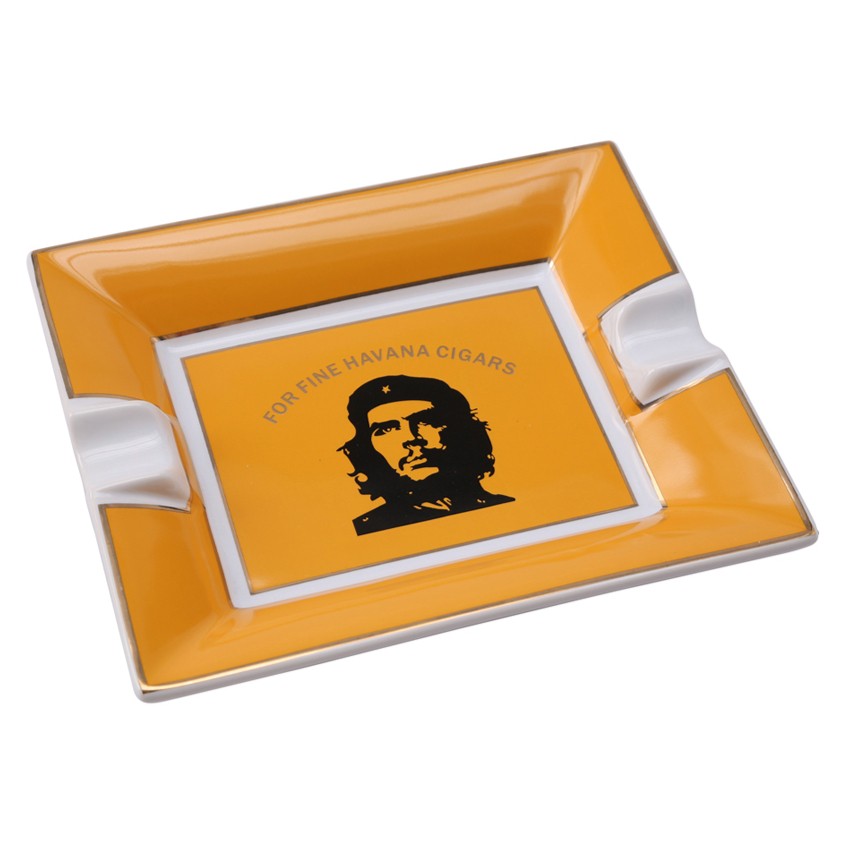 Asbak Rokok Cigar Cerutu Square Che Guevara Cigar Ashtray 2 Slot