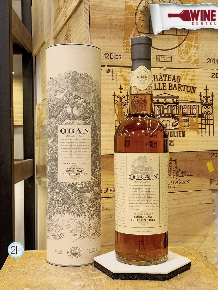 WHISKY Oban 14 Years old Highland Single Malt Scotch Whisky 700mL