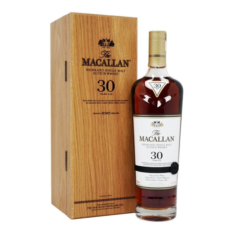 WHISKY The Macallan 30 YO - Highland Single Malt Scotch Whisky 750mL UK