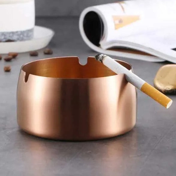 ASBAK Rokok Stainless Steel ASHTRAY Cigarette PREMIUM Rose Gold / Gold