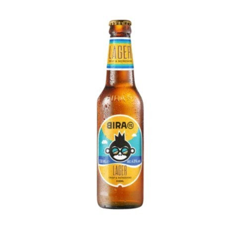 Beer BIR Bira 91 Lager Pint 330ml X24 /DUS Bottle Pack INDIA