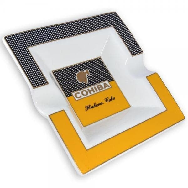 Square Cohiba Ceramic Cigar Ashtray - Asbak Cerutu