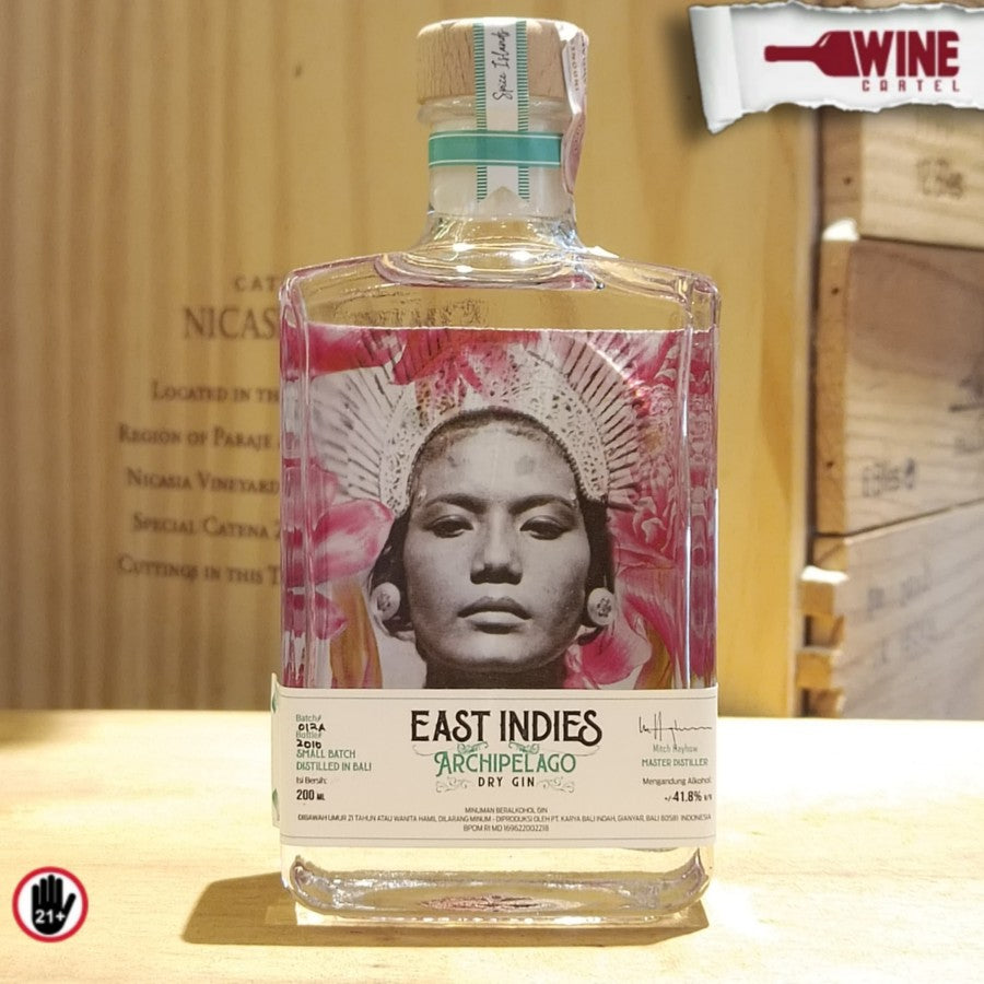 GIN East Indies Archipelago Premium Dry Gin 200mL MINI BOTTLE INDONESIA