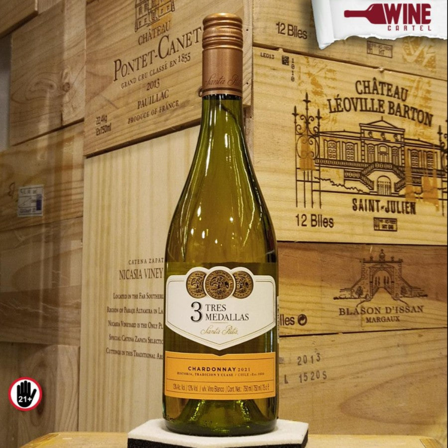 WHITE WINE Santa Rita Tres Medallas Chardonnay 750mL CHILE