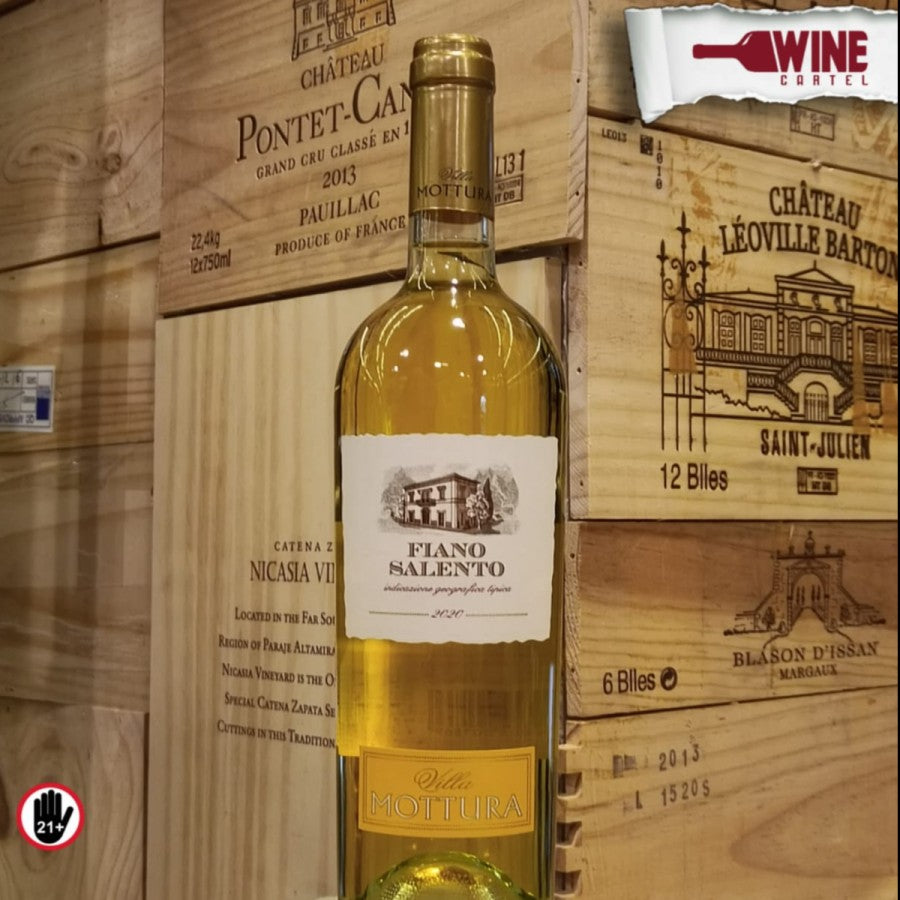 WHITE WINE Villa Mottura Fiano Salento Italy 750mL ITALY