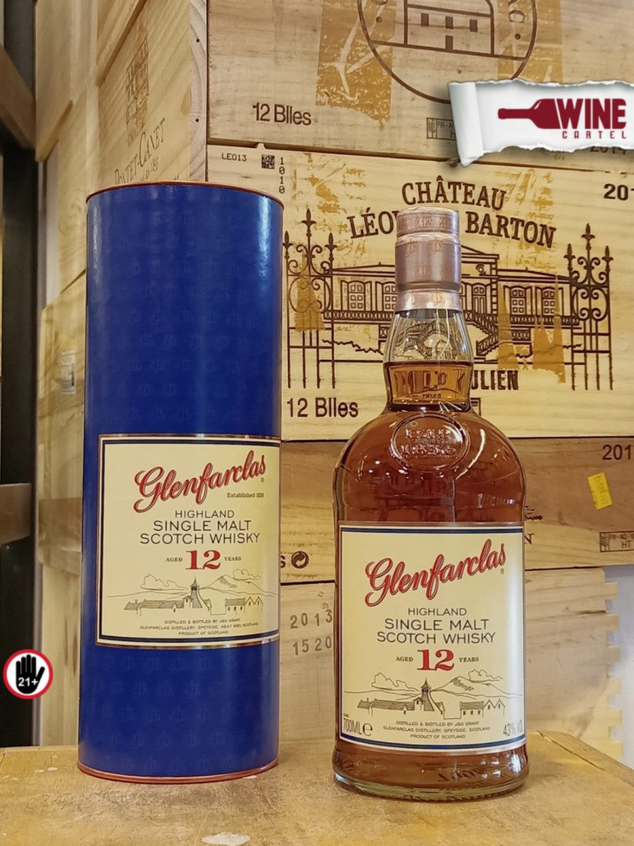 WHISKY Glenfarclas 12 Year Old Single Malt Scotch Whisky 700mL