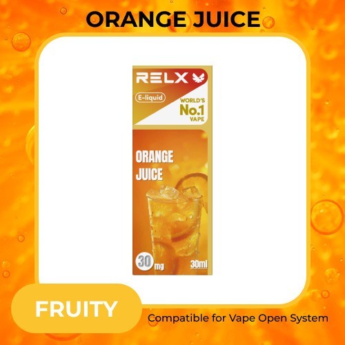 RELX ELiquid / Liquid Pod Vape Salt Nic 30ml - Orange Juice FRUITY Saltnic