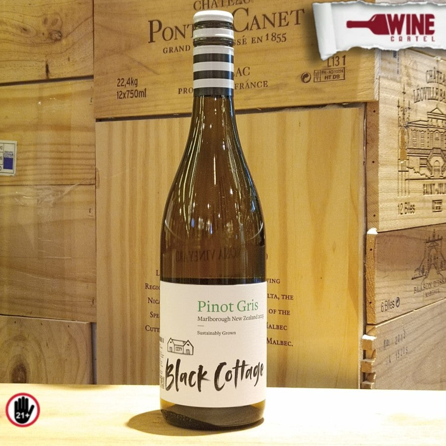 WHITE WINE Black Cottage Pinot Gris (White Wine) 750ml IMPORT NEW ZEALAND