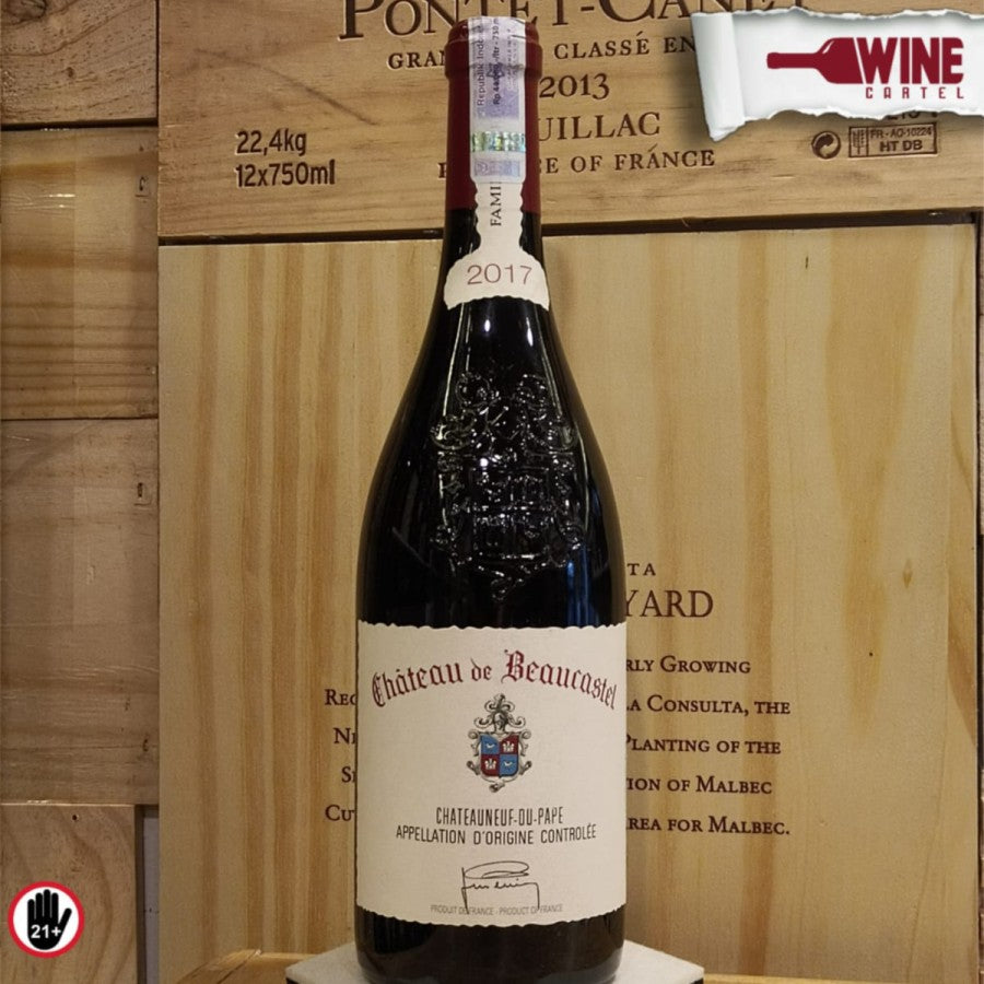 RED WINE Chateau de Beaucastel Chateauneuf-du-Pape 2017 FRANCE