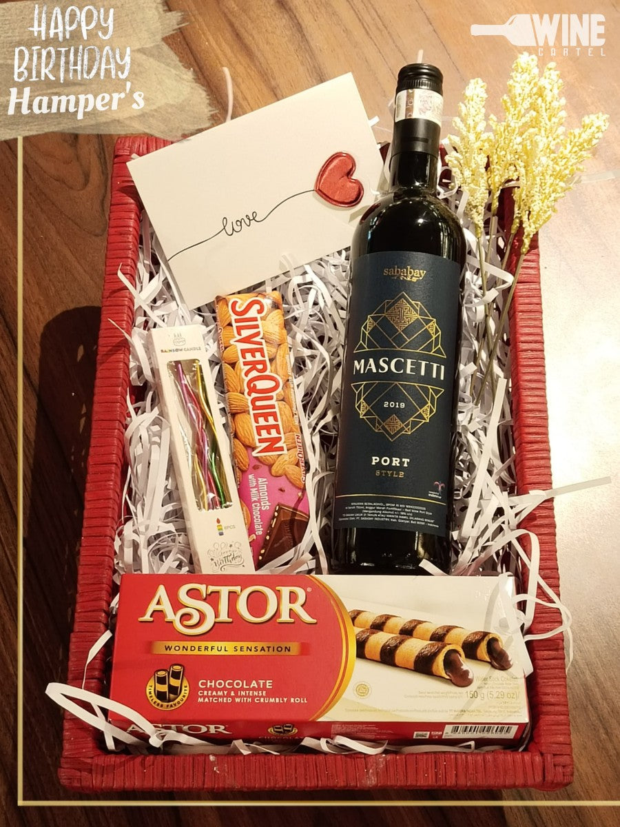 Hampers Gift Kado Hadiah Ulang Tahun Paket Sababay Mascetti Port Wine INDONESIA