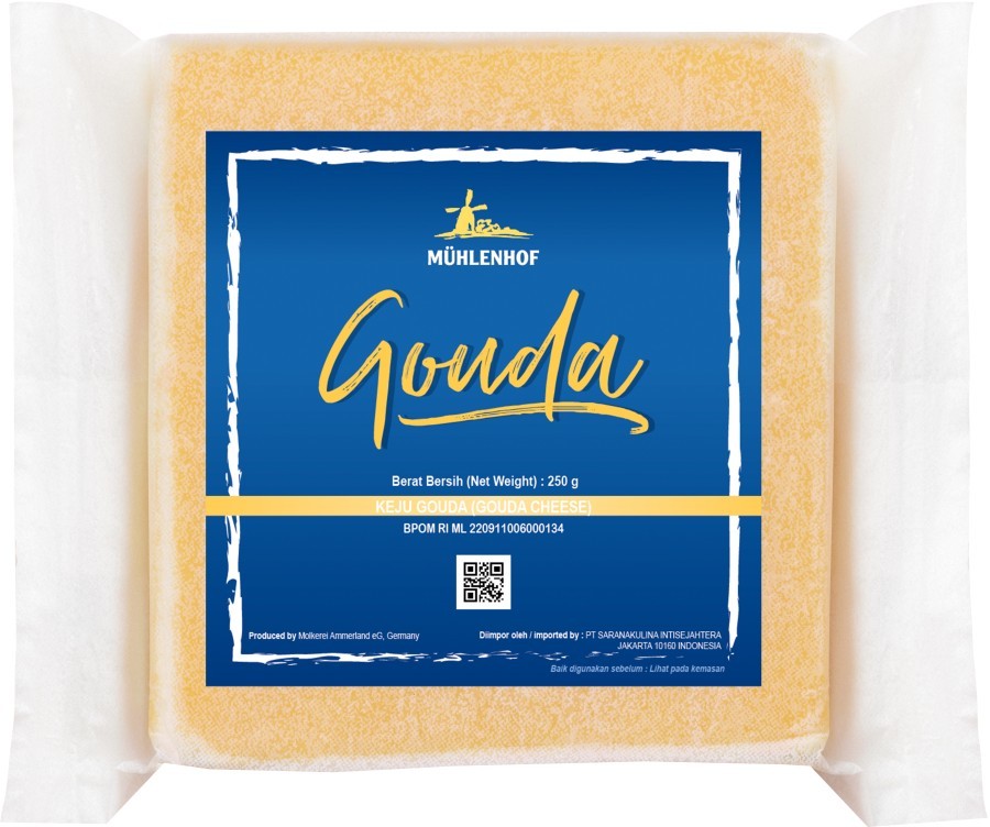 Gouda Cheese Keju Gouda 250gr Muhlenhof GERMANY