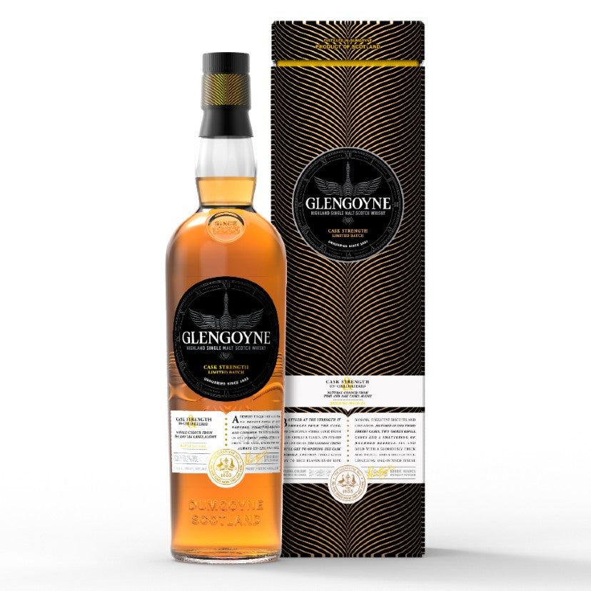 WHISKY Glengoyne Cask Strength Highland Single Malt Scotch 700mL SCOTLAND