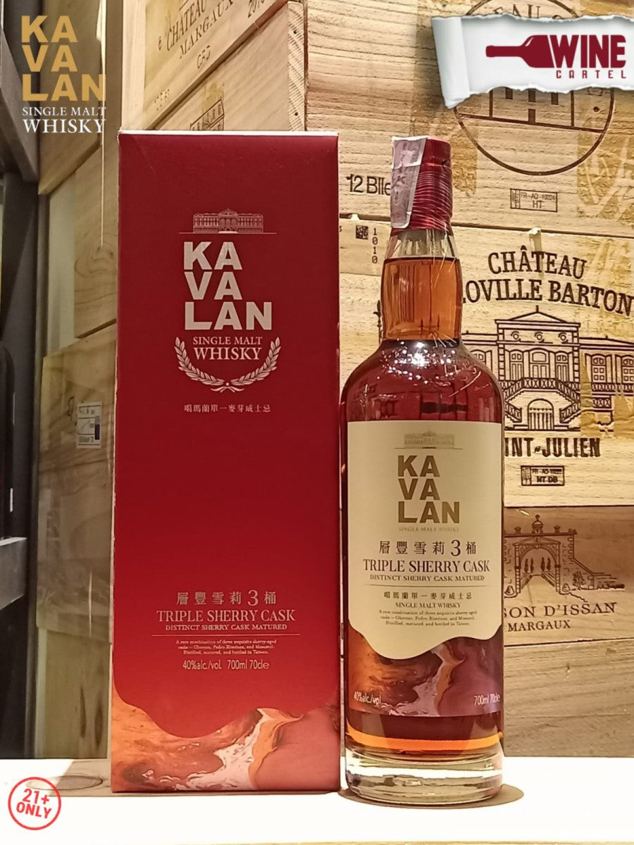 WHISKY Kavalan Triple Sherry Cask Single Malt Whisky 700mL TAIWAN