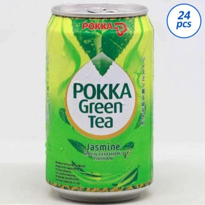 POKKA Greentea Kaleng Teh Hijau 24 Kaleng 1 DUS [300 mL/24 pcs/karton] JEPANG