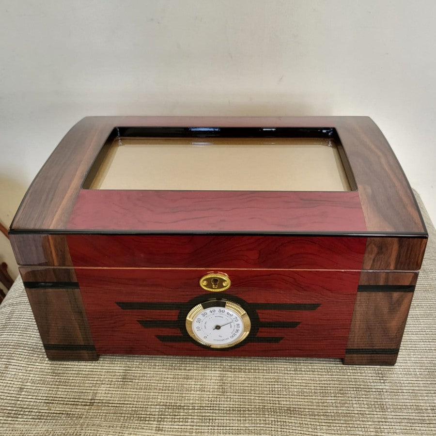 Wood Humidor BOX Case CIGAR Cerutu Kotak Roko Cigar Cerutu Kayu