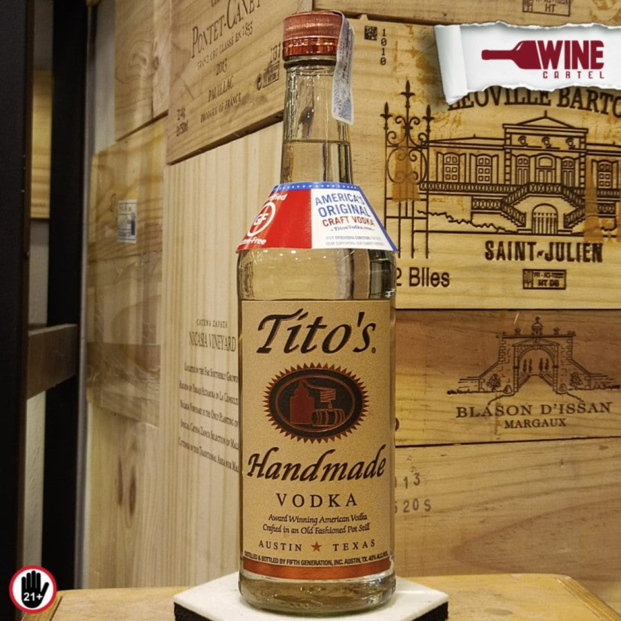 VODKA Tito's Handmade Vodka Tito Vodka Austin Texas 750ml  TEXAS