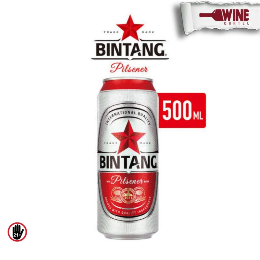 BIR Bintang Pilsener Beer Can 500ml INDONESIA