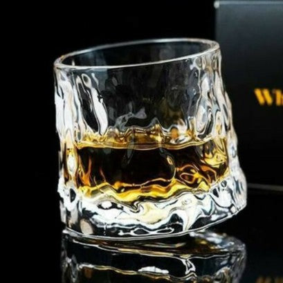 Gelas Kaca GLASS PREMIUM Cocktail Spinning Rotating Whisky Whiskey GIN