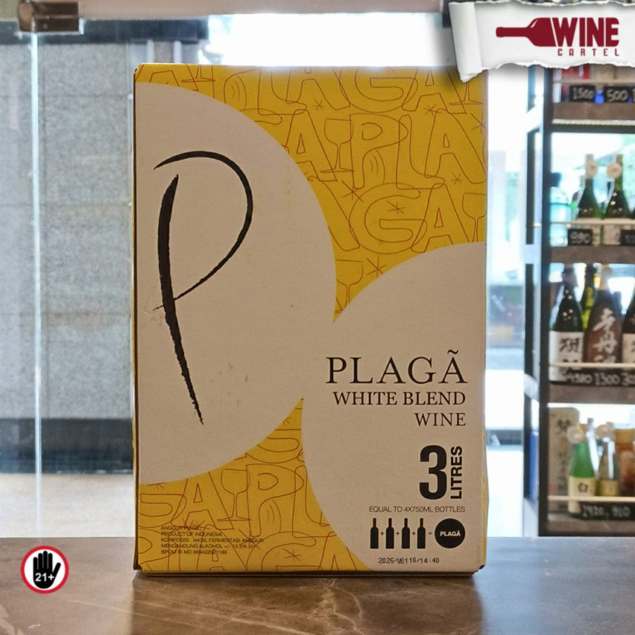 WHITE WINE Plaga Wine White Blend Cask 3000mL (3L) INDONESIA