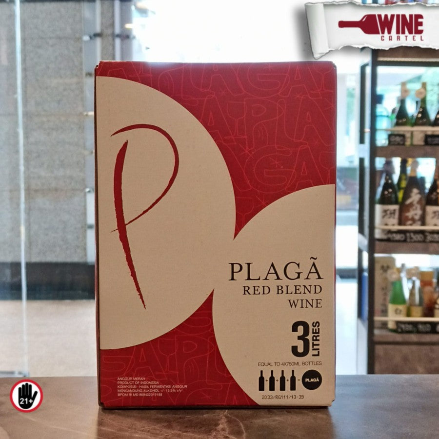 RED WINE Plaga Wine Cask Red Blend Wine Cask 3000mL (3L) INDONESIA