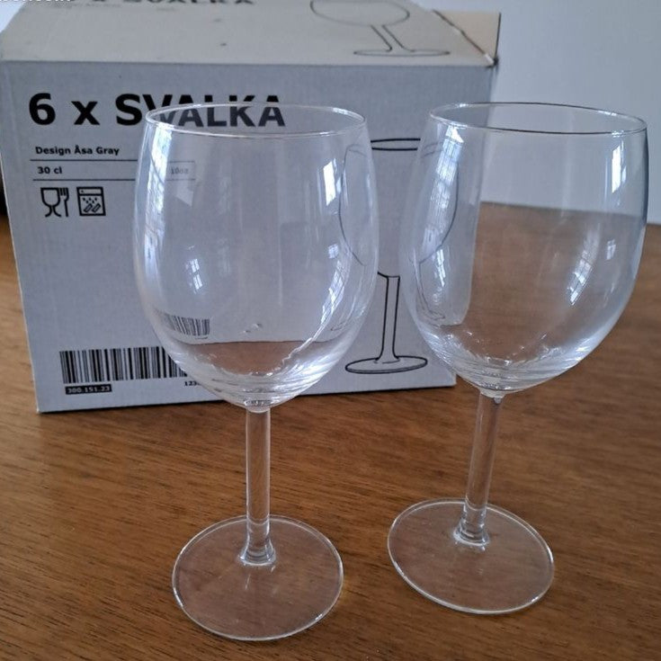 SVALKA Gelas Wine Kaca - wine glass - Gelas Anggur Kaca Glass Wine Size 300mL | 30cl