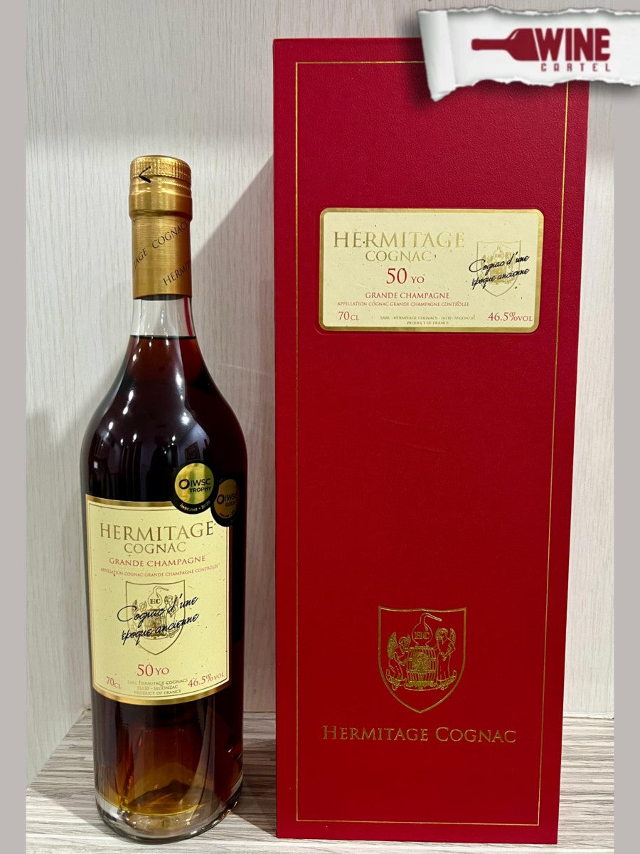 COGNAC Hermitage 50 Year Old Grande Champagne Cognac 750mL RARE FRANCE