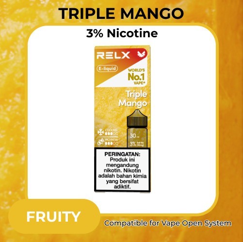 RELX ELiquid / Liquid Salt Nic Pod Vape 30ml - Triple Mango Saltnic