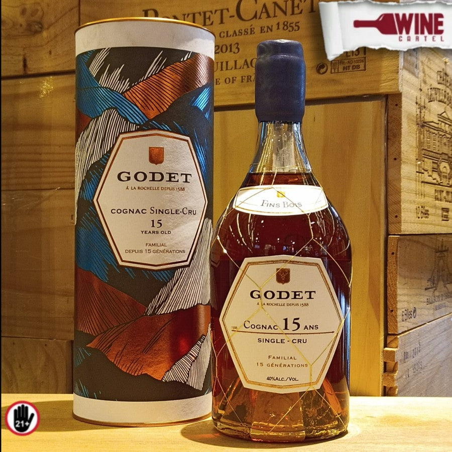 COGNAC Godet Cognac Single Cru 15 Years Old FRANCE