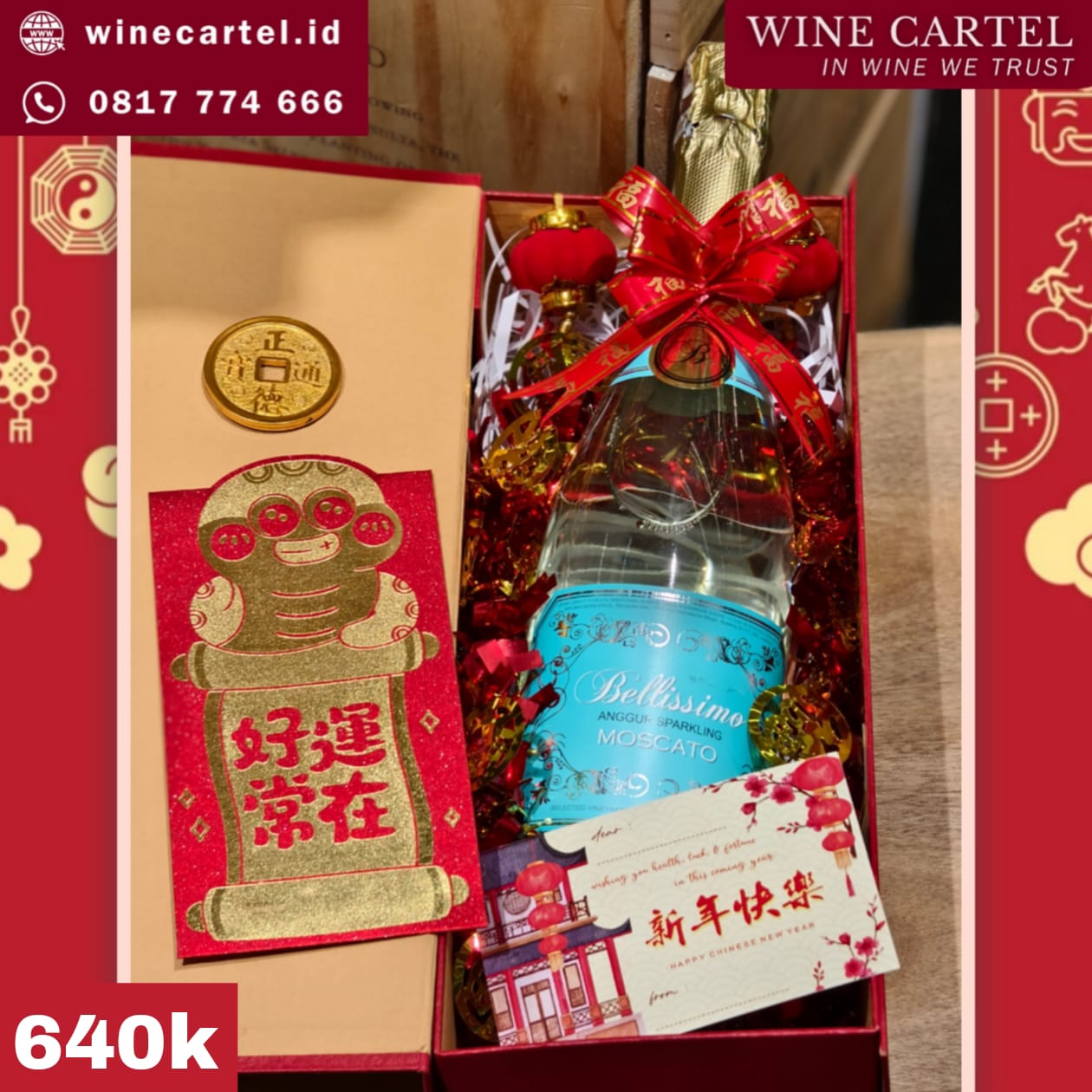 HAMPERS CNY BELLISIMO MOSCATO Chinese New Year Hadiah Kado Imlek SET BOX Gift